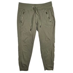 Swiss Alps Womens Olive Green Utility Jogger Pants Size 10 Athleisure Urban Gym